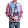thumbnail image 5 of Eiffel Tower in Spring(1) (2)-2 3D Print Hoodie Men Women Autumn Thin Pullover Sweatshirt Vintage Streetwear Tops, 5 of 6