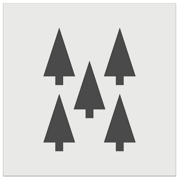 Forest Woodland Trees DIY Cookie Wall Craft Stencil - 4.5 Inch