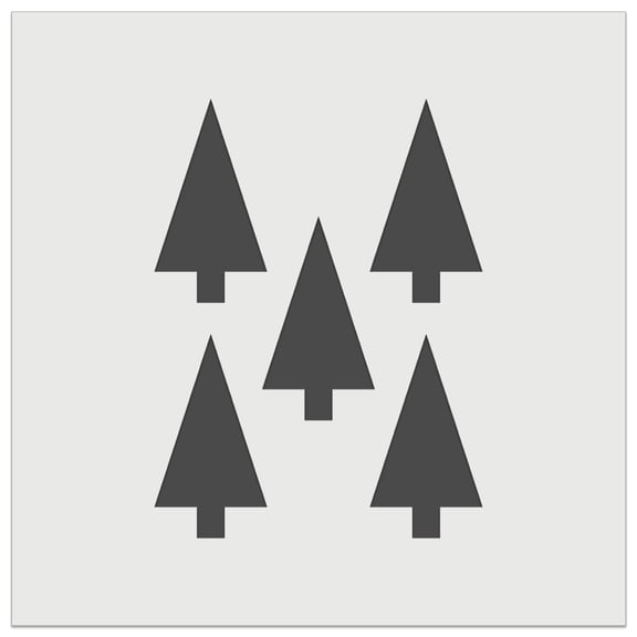 Forest Woodland Trees DIY Cookie Wall Craft Stencil - 3.5 Inch