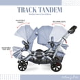 thumbnail image 3 of Dream On Me Track Tandem Stroller- Face to Face Edition, Sky Grey, 3 of 24