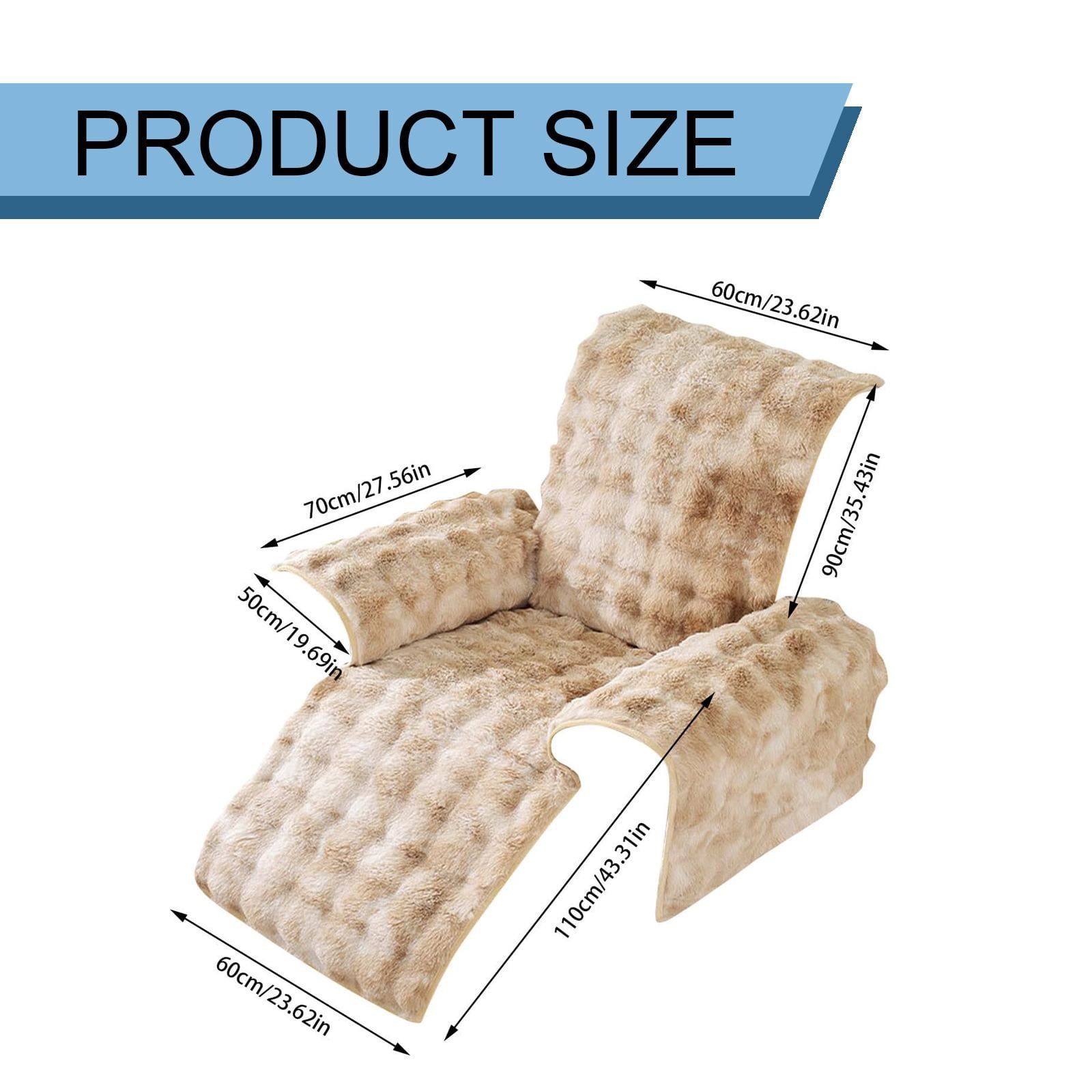 Gradient Plush Recliner Sofa Cushion A Polyester Seat Cushion Colro:A Material:Plush