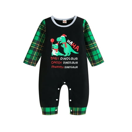 

Family Christmas PJs Matching Sets Reindeer Elk Dinosaur Print Xmas Pajamas for Men Women Couples Holiday Sleepwear