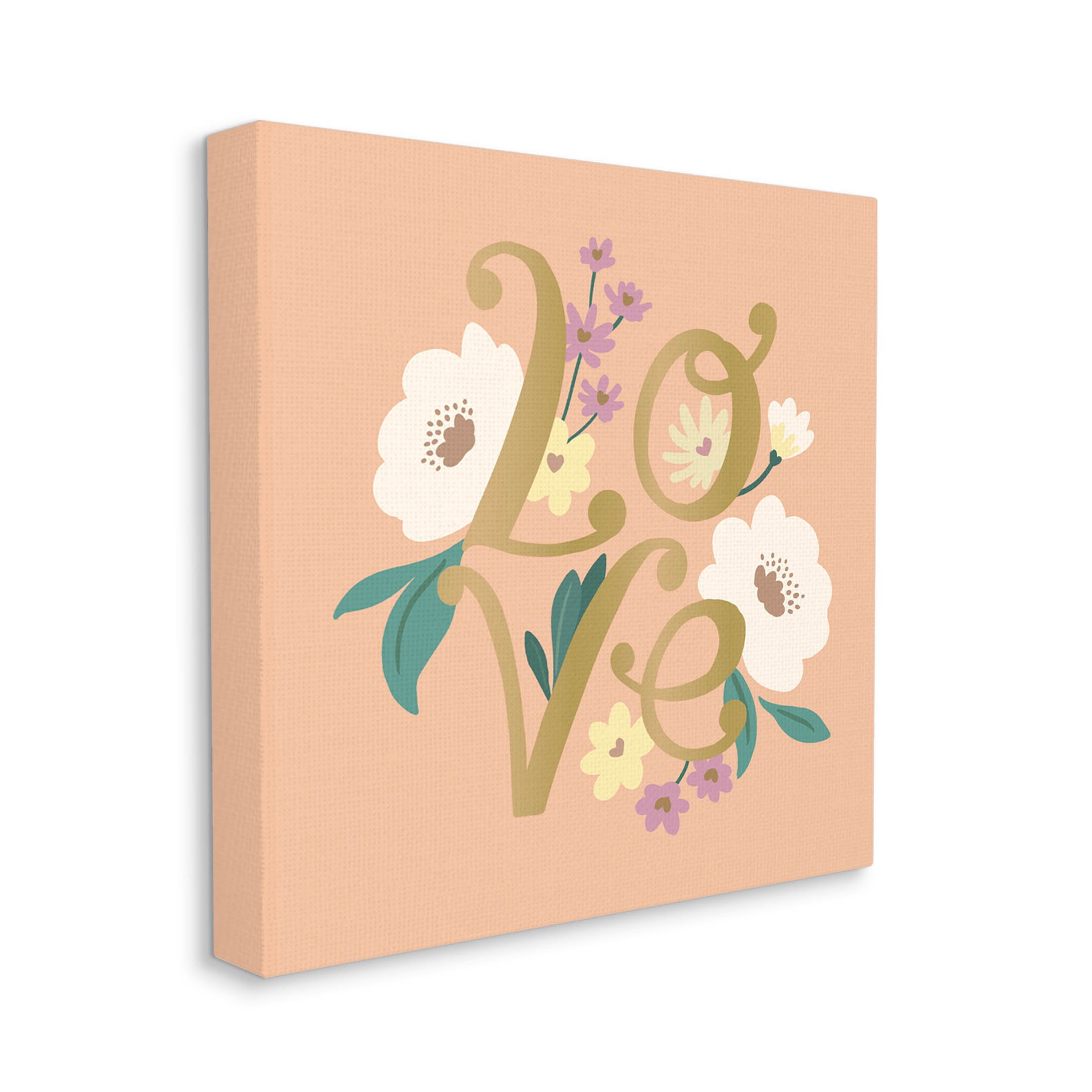 Love Orange Blossom Arrangement Botanical & Floral Graphic Art Gallery Wrapped Canvas Print Wall Art