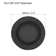 thumbnail image 2 of Uxcell 2.36-3.54 Inch Earphones Flexible Fabric Covers, Black Washable Headphone Covers, 2 Pairs, 2 of 5