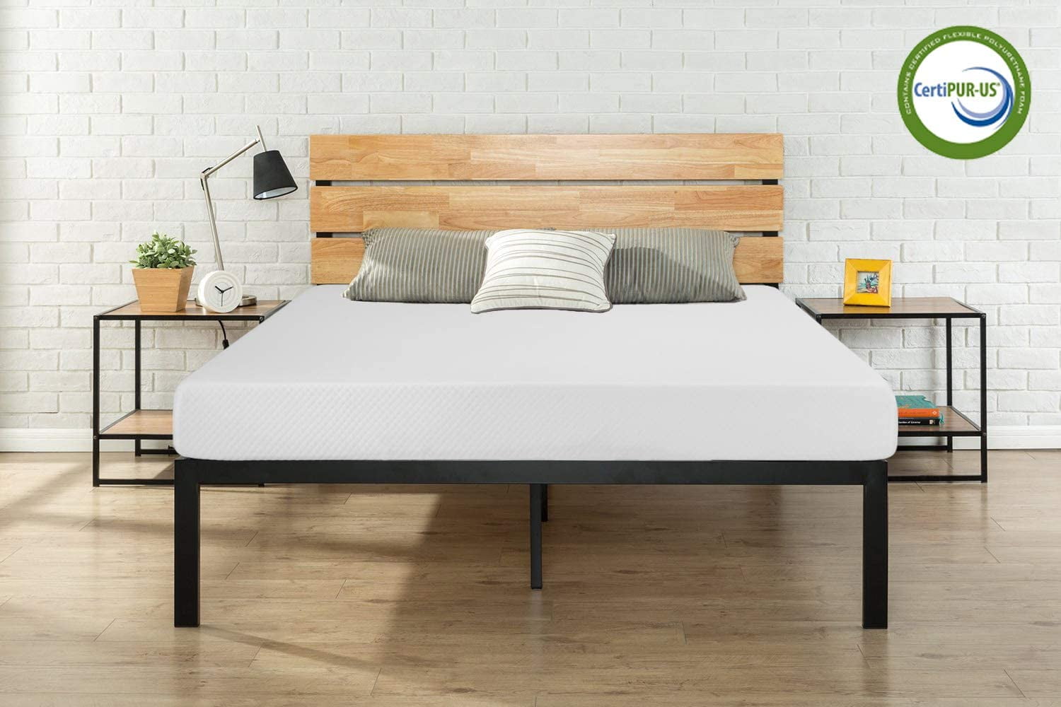 FDW King Mattress, 8 inch Gel Memory Foam Mattress King Size for Cool Sleep & Pressure Relief, Medium Firm Mattresses CertiPUR-US Certified / Bed-in-a-Box / Pressure Relieving,King Size