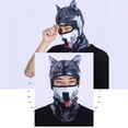 thumbnail image 2 of Cat Ski Mask, Breathable Cat Balaclava, Dog Balaclava, Halloween Hat, Cute Full Face Mask Animal Ski Mask for Hiking Riding, 2 of 8