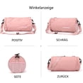 thumbnail image 3 of Classic Solid Color Gym Bag, Lightweight Carryon All-Purpose Gym Bag 2-3 Days Versatile Duffle Bag, 3 of 5