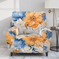 thumbnail image 2 of Yuyamidu Retro Floral Reclining Chair Covers 4 Pieces Non Slip Recliner Sofa Slipcovers with Pocket Comfortable Lazyboy Covers Couch Chair Cover for Pets Kids Gift for Holiday, 2 of 8