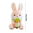 thumbnail image 3 of Moocorvic Easter Bunny Plush Toy Stuffed Animals with Carrot, Cute Bunny Figurine Doll for Kids Birthday Easter Basket Stuffers 11.8Inches, 3 of 7