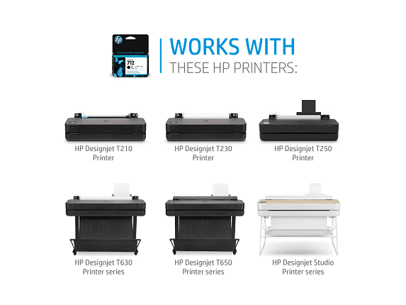 HP Designjet 712 セット売り Amazon.com: HP 712 Black 80-ml Genuine Ink Cartridge (3ED71A