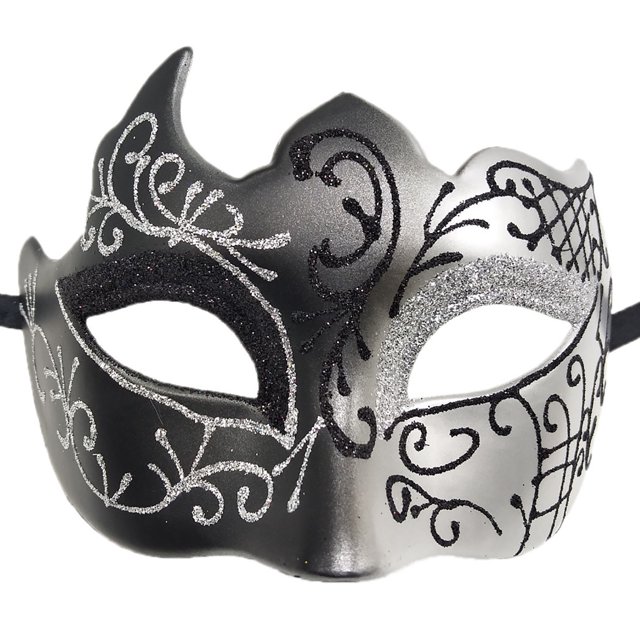 Máscara de maquillaje de carnaval para hombres Máscara romana de carnaval Máscara de fiesta de actuación Máscara facial para hombres