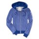 thumbnail image 2 of Aeropostale NYC Sudadera con capucha y cremallera completa para mujer, azul, pequeño Aeropostale Sudadera, 2 of 2