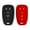 Black & Red, variant on Autobase Silicone Key Fob Cover for Chevy Malibu Camaro Trax Traverse Trailblazer Sonic Cruze Blazer Volt Equinox Spark | Car Accessory for Chevrolet | Key Protection Case 2 Pcs (Black & Blu