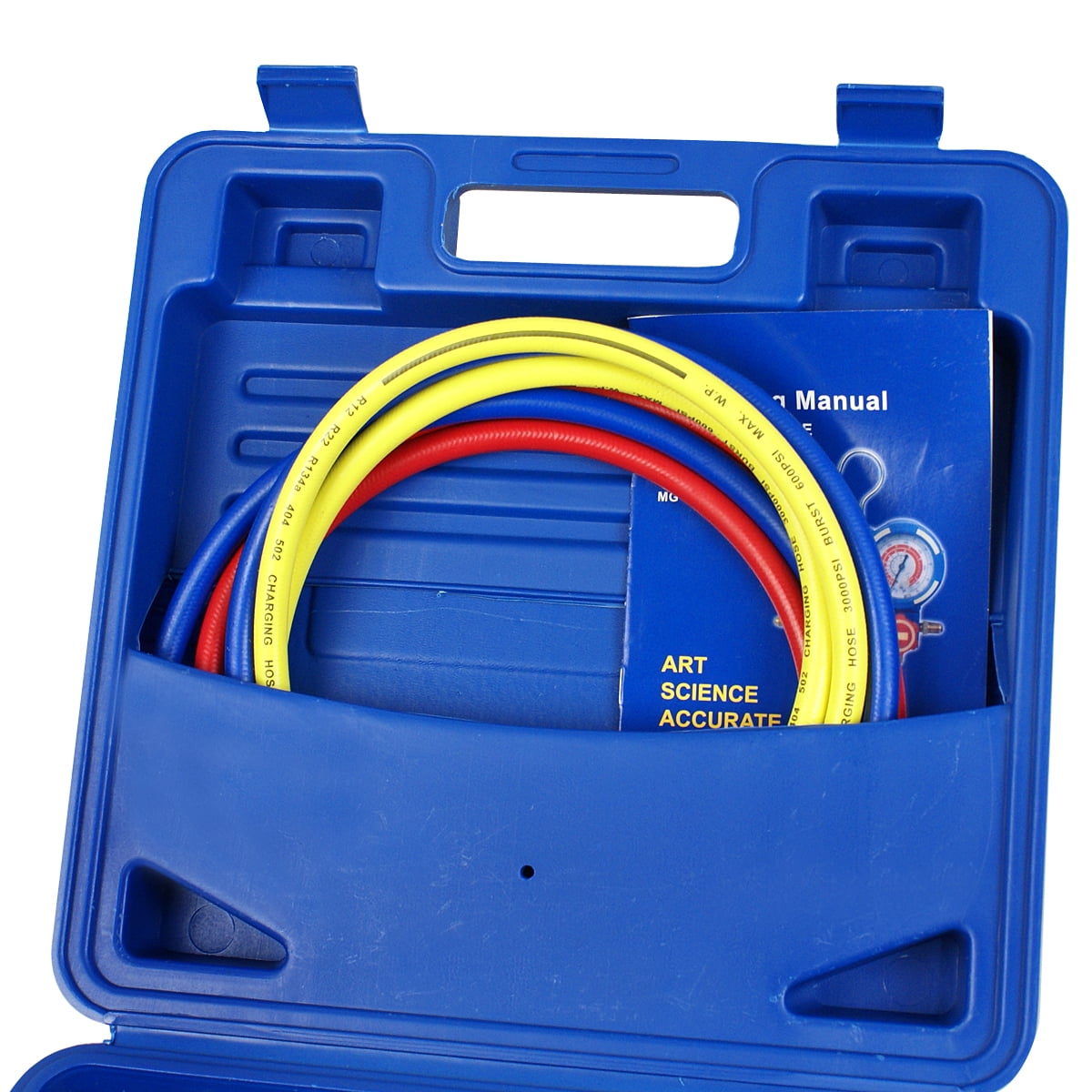 ZENY HVAC Manifold Gauge Set – Professional AC Refrigeration Kit for R134A, R410A, R22