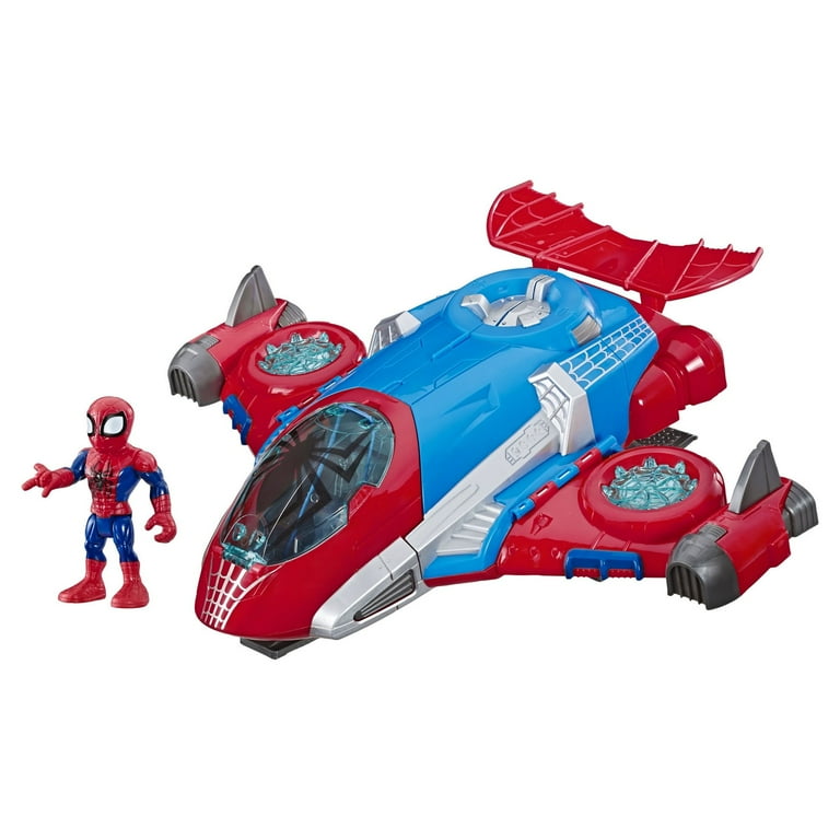 Marvel Super Hero Adventures Spider Man Jetquarters Kids Toy For