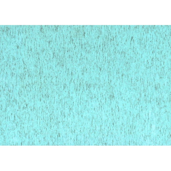 Ahgly Company Indoor Rectangle Solid Light Blue Modern Area Rugs, 8' x 10'