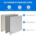 thumbnail image 3 of Dextrus 36"×24" Stainless Steel Table with Overshelves and Paper Towel Holder and Drawer, Work Table with 36" X 12" Shelf, Metal Table Prep Table, 3 of 6