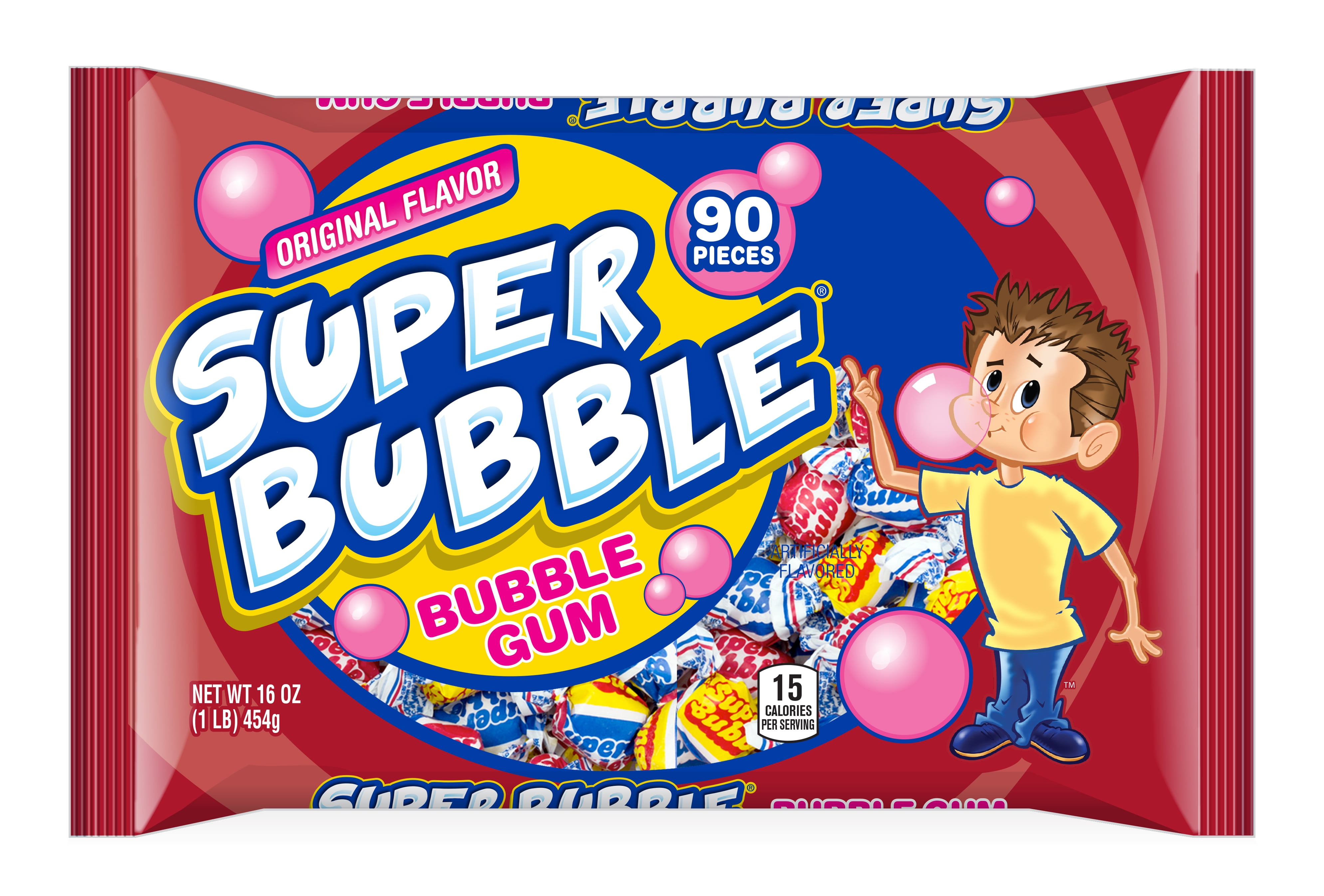 Super Bubble Tutti Frutti, Apple, & Grape Bubble Gum, 16 Oz. Walmart