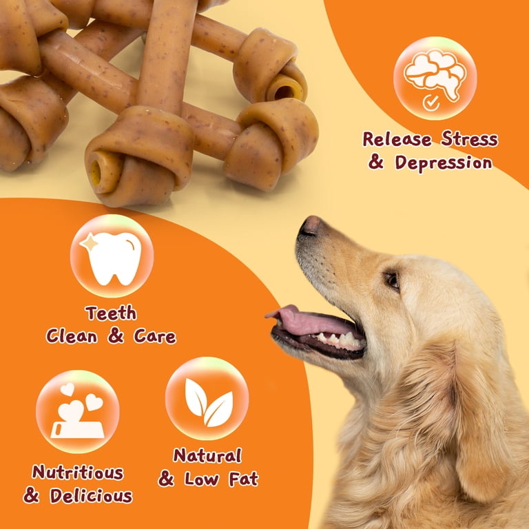 Jungle Calling Rawhide-Free Peanut Butter Dog Bone Chews, 4-Count photo 6