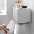 thumbnail image 3 of Wall-Mounted Paper Towel Holder for Waterproof Storage Rack for Bathroom, 3 of 9