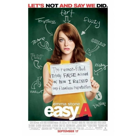 Posterazzi MOVCB16301 Easy a Movie Poster - 27 x 40 in.
