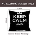 thumbnail image 2 of LALILO Throw Pillow Covers Keep Calm And Motivational Card Keep Cushion Cover 18" x 18", 2 Pack, 2 of 6