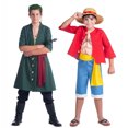 thumbnail image 2 of Disfraz de Roronoa Zoro para niño, sombrero de paja, disfraz de Luffy musculoso para niño, 2 of 5