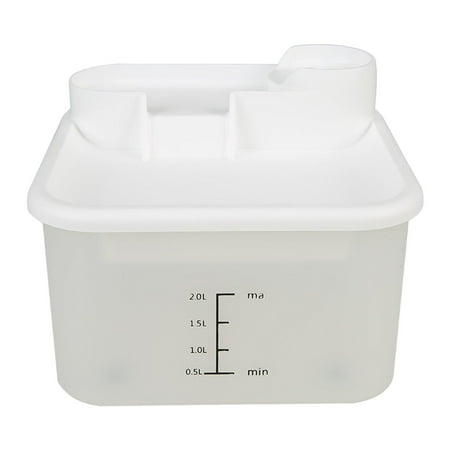 2L Cat Water Fountain Low Noise Electric Pet Waterer Cat Drinking Dispenser White