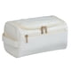 thumbnail image 5 of Bolsa de maquillaje de PU, bolsa de almacenamiento de maquillaje, bolsa de afeitado retro de viaje, bolsa de negocios de gran capacidad beige, 5 of 9