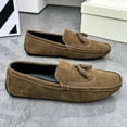 thumbnail image 6 of Men's Casual Loafers Slip On Leather Shoes Male Lightweight Driving Shoes Moccasins Classic Penny Loafer Flats Boat Shoes Outdoor Walking Shoes, 6 of 11