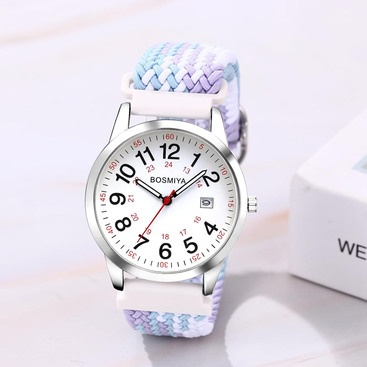 BNIB Women\'s Atomic Talking Watch with Walking Step Counter Talking Atomic Watch, Gold Case and Band main image 4
