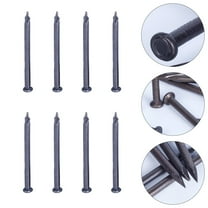 WEAVILUX 50Pcs Carbon Steel Cement Nails Black Plated Point Tip Fixing Fastening Hardware
