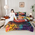 thumbnail image 4 of Homewish Teens Boys Men Football Gamer Full Size Comforter Sets 3-Piece,Abstract Graffiti Splash Bedding Comforter Set,Sport Rugby Theme Lightweight Bedding Sets,Luxury Bedroom Decor,Reversible, 4 of 8