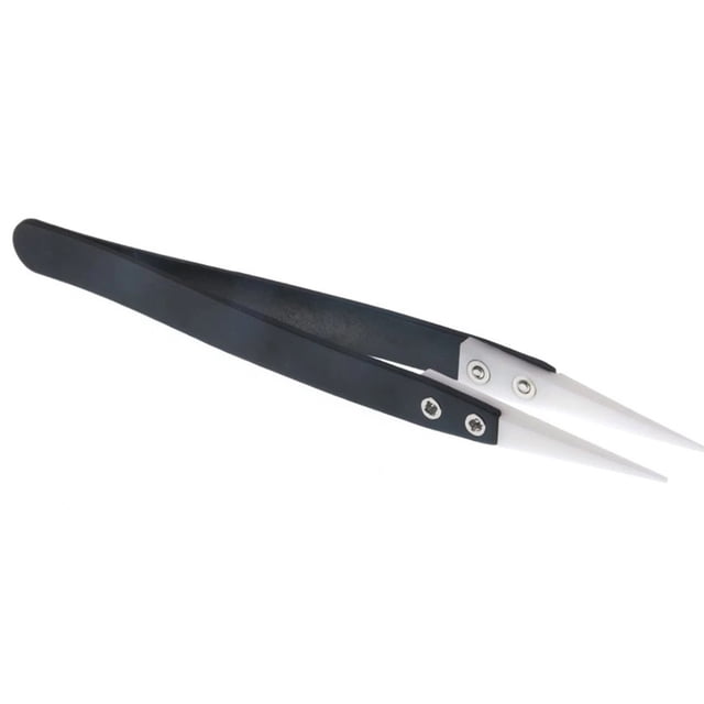 Chendee Anti-Static Ceramic Tweezers Stainless Steel Anti-Magnetic Industrial Tweezers,Straight Pointed