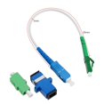 thumbnail image 4 of VGOL LC/APC-SC/UPC Fiber Optic Patch Cable - Singlemode Simplex Jumper - 20CM with Adapters and Couplers, 4 of 5
