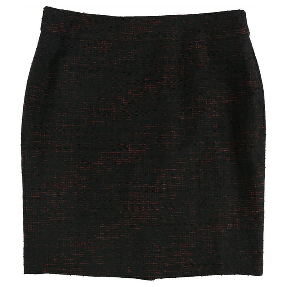 Nine West Womens 2-Tone Textured Pencil Skirt, Black, 16