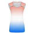 thumbnail image 3 of Summer Savings MIANHT Plus Size Womens Tops, Womens Tank Tops Summer T Shirts Round Neck Sleeveless Casual Loose Blouses on Clearance, 3 of 3