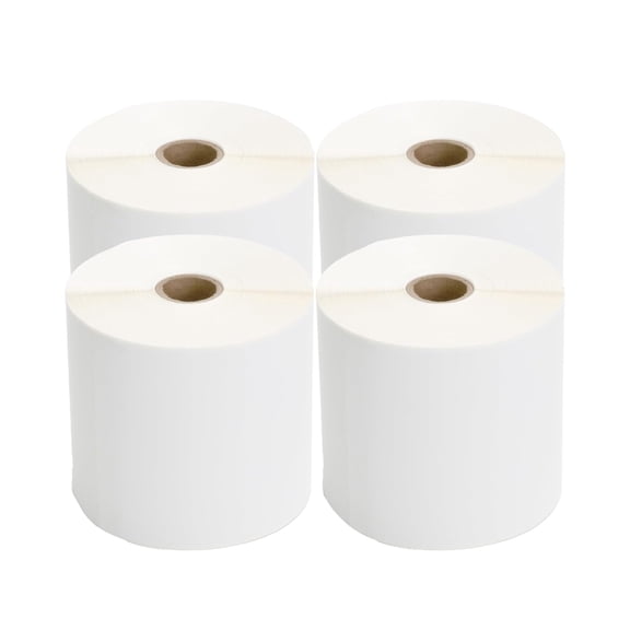 TSC Thermal Label Transfer Paper for Printers, Stickers and Labels for Postage, Receipts, Retail, Business, 4" Width x 6" Length, 1" Core, 5" Outer Diameter, White, 450 Labels Per Roll, 4 Rolls