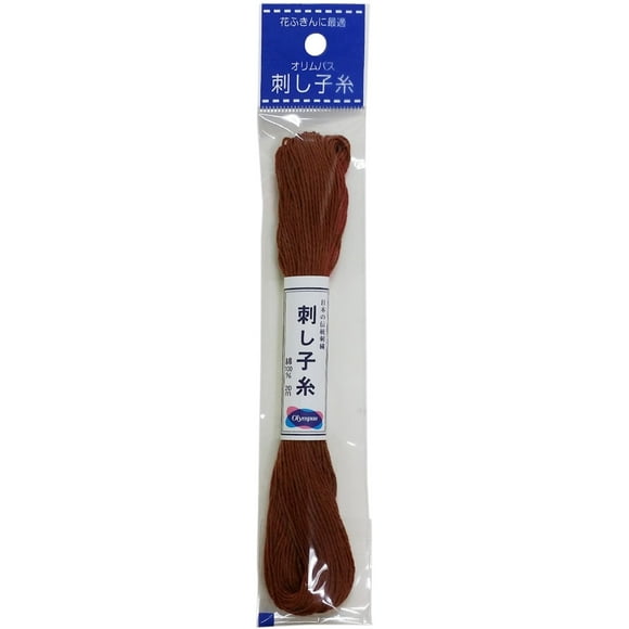 Olympus Fil de Coton Sashiko 22yd Brun Uni ST20SP-03