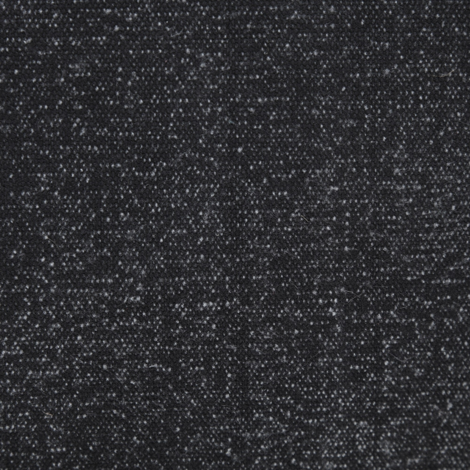 Laddha Home Designs Handwoven Solid Flanged Border Cotton Throw Pillow Cover - 20" - Black