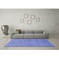 thumbnail image 3 of Ahgly Company Indoor Round Solid Blue Modern Area Rugs, 8' Round, 3 of 4