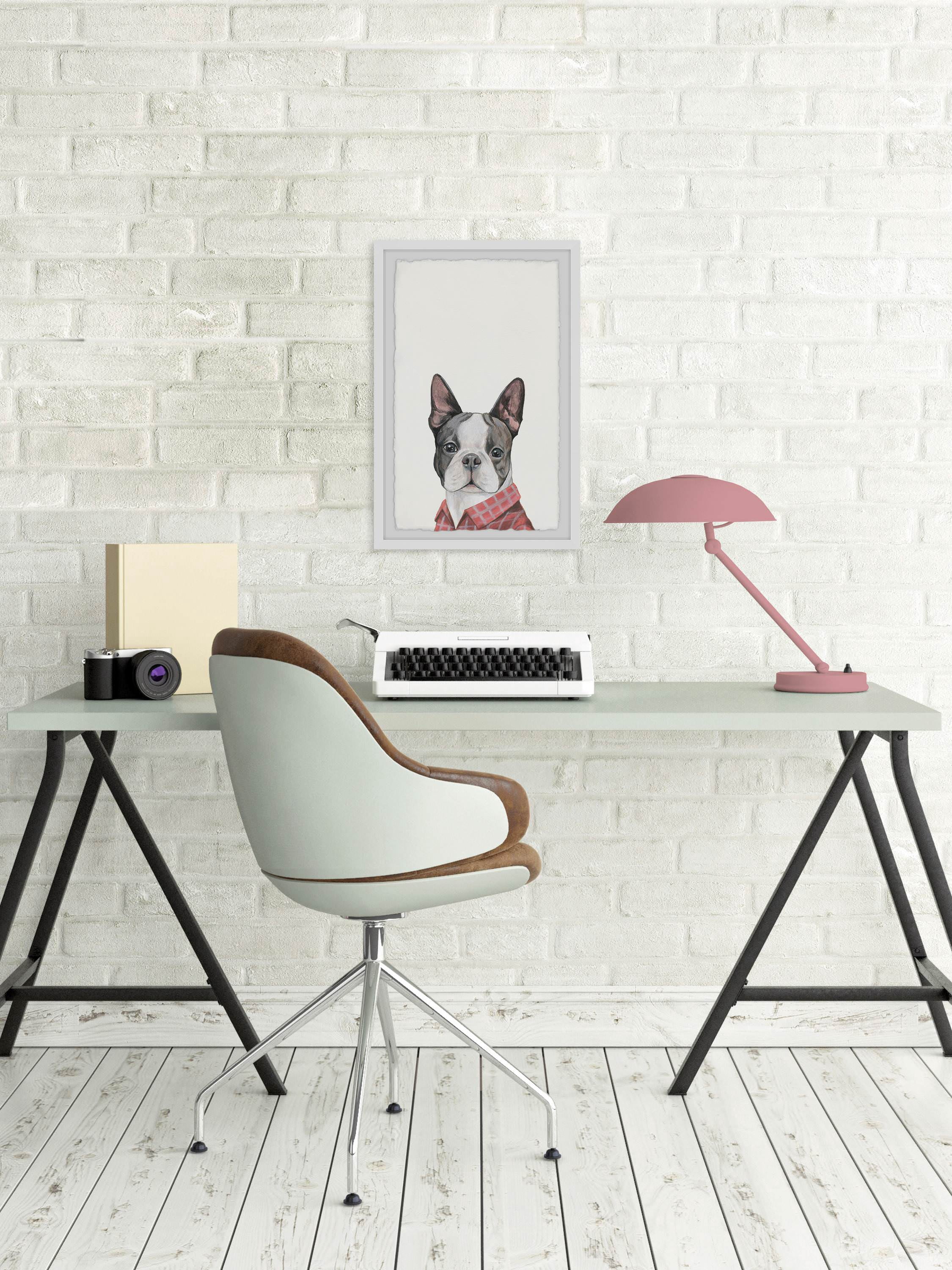Marmont Hill "Peaceful Pup" Framed Painting Art Print, 16.00" x 1.50"
