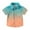 Orange, variant on Gamivast Teen Boys Cute Preppy Shirts Gradient Color Collar Button Short Sleeve Shirts Vacation Trendy Lightweight Beach Shirts Blue 3T Camiseta De Para Niños
