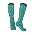 thumbnail image 5 of Lsque Cute Shark Turtle Printed Crew Socks Men's Women's LightWeight Thin Casual Calf Socks ,Knee High Socks,Cotton Socks, 5 of 9