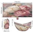 thumbnail image 2 of Hanging Hammock Portable Travel Camping For Outdooor Beach Camping Hiking White Yellow, 2 of 8