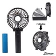 thumbnail image 5 of Spencer Portable Mini Handheld Fan Rechargeable USB Desk Fan Foldable Stroller Table Fan for Office Room Outdoor - With Battery "Blue", 5 of 7