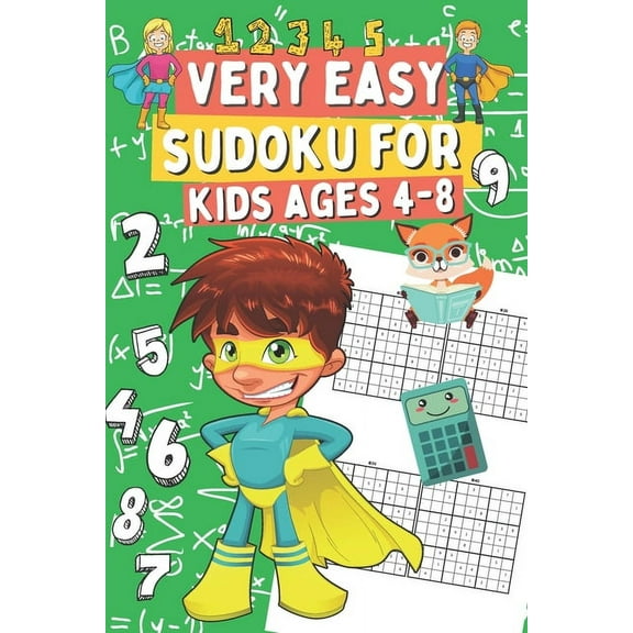Very Easy Suoku for Kids Ages 4-8: Sudoku Puzzles for Clever Children Who Love Brain Games, Gift Idea for Boys and Girls (Paperback)