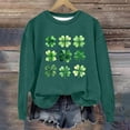thumbnail image 5 of Vestido de Manga Larga de una Línea para las Mujeres Niños de San Patricio de la Impresión de la Sudadera con Capucha Forrada de Lana, Casual Suelto de Manga Larga Cuello Redondo para los Niños, 5 of 5