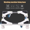 thumbnail image 1 of With 4 Universal Wheels Washing Machine Support, Washing Machine Base, Rubber Mat Removable for Home Kitchen, 1 of 7