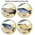 thumbnail image 5 of Jouet pour Chat Poisson Simulation Poisson Électronique Jouet à l'Herbe à Chat Balançoire Poisson Jouet pour Chat Rechargeable par USB Poisson Argenté Dragon Poisson, 5 of 5